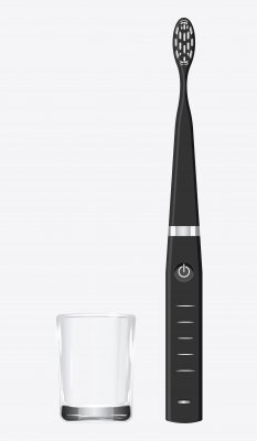 Black electric toothbrush